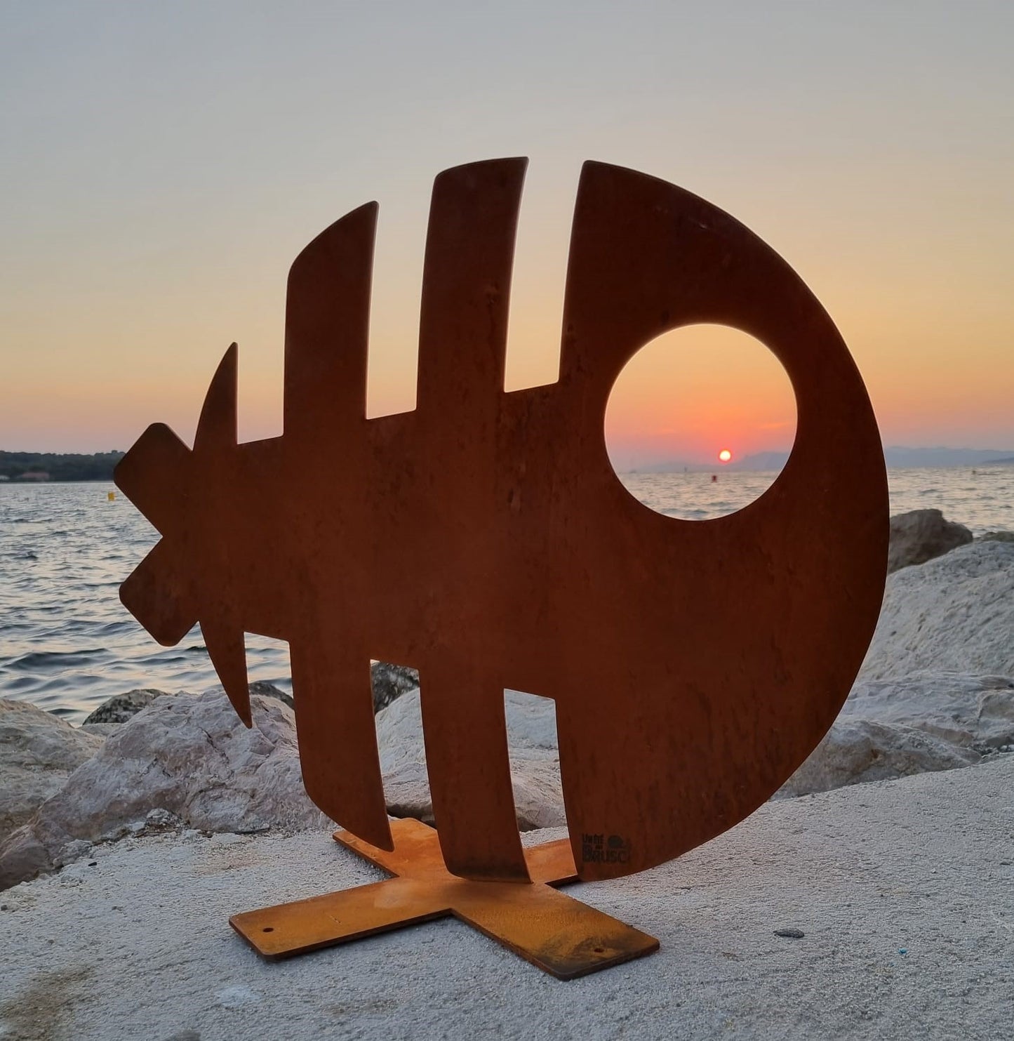 POISSON ARÊTE A POSER - Acier CORTEN